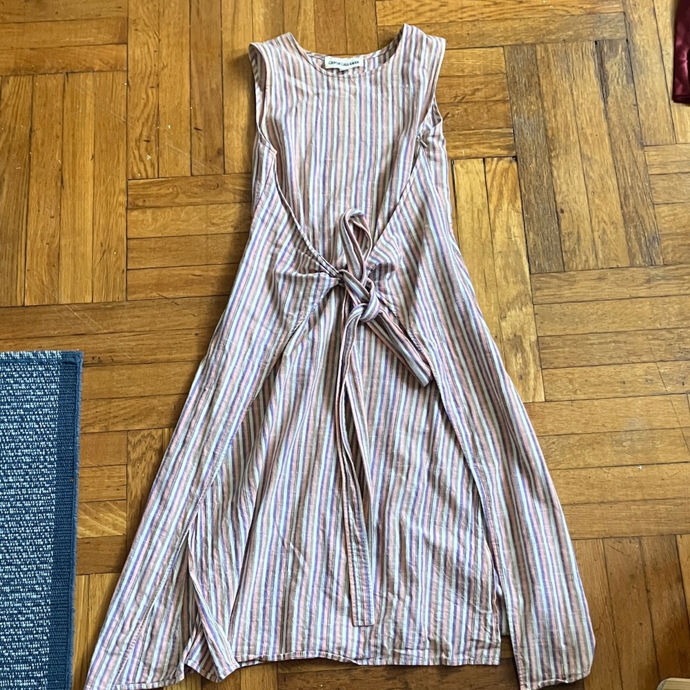 Caron Callahan striped dress, cotton